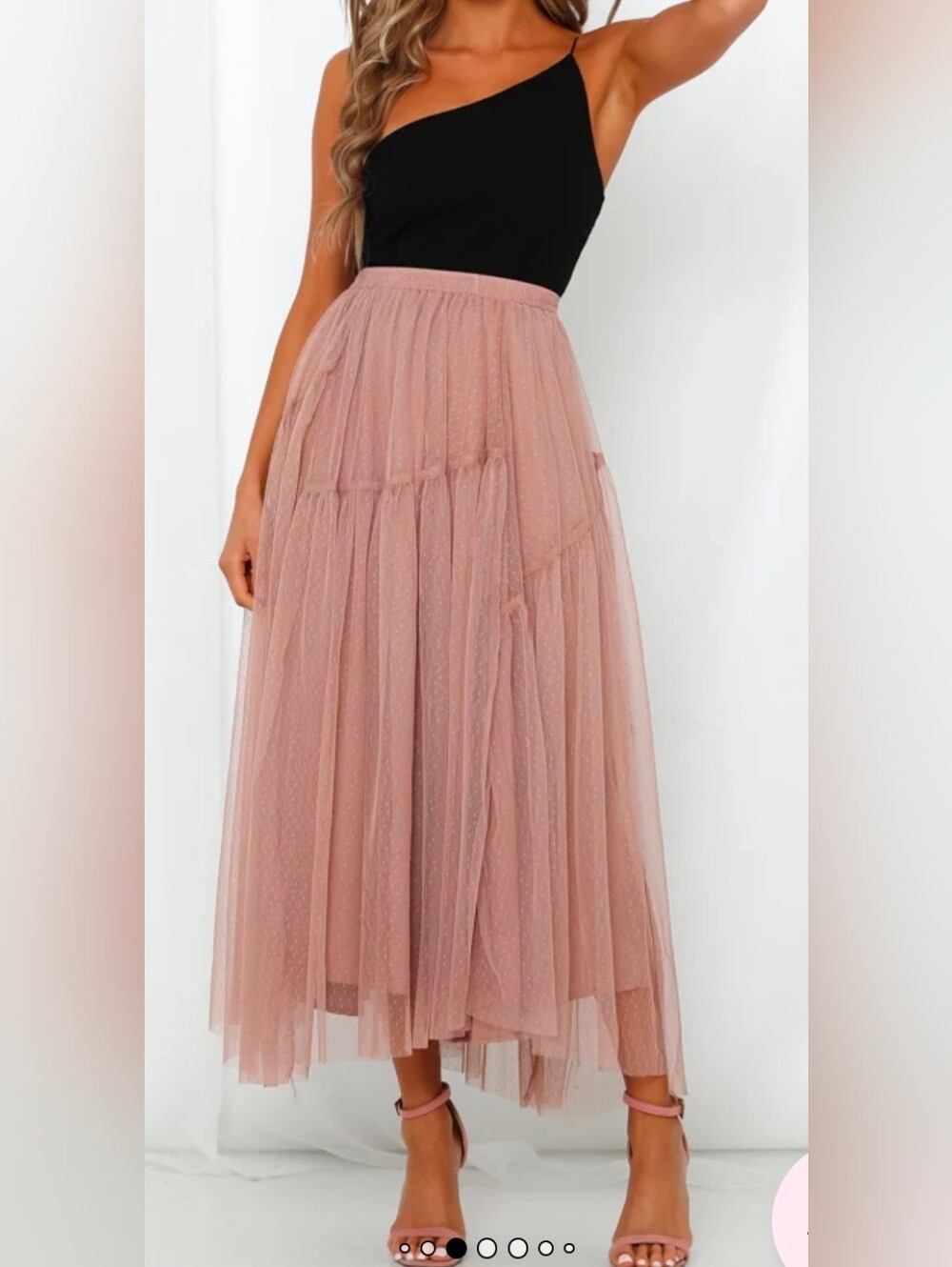 Hello Molly Dusty Rose Maxi Tulle Skirt